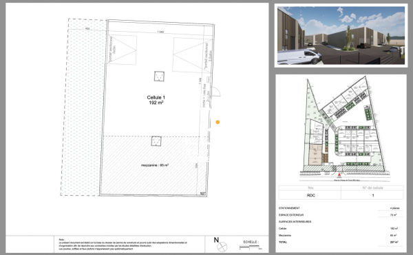 Les Sorinières - VEFA local activité 257 m²