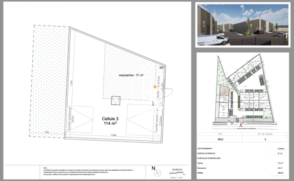 Les Sorinières - VEFA local activité 149 m²